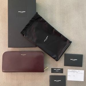 Saint Laurent Zip Around Wallet